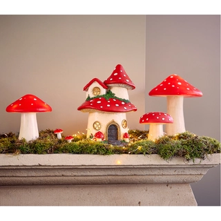LED Paddenstoel Rood - 18 cm - afbeelding 2
