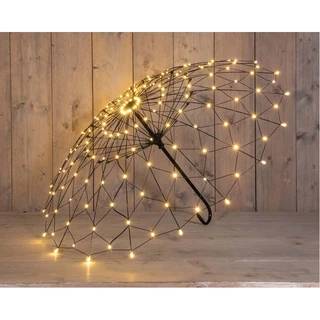 LED Paraplu Metaal Classic Warm - 105x66 cm