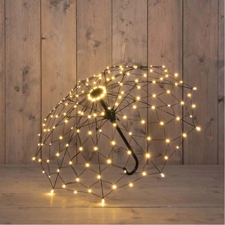 LED Paraplu Metaal Classic Warm - 85x53 cm