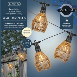 LED Partylight Naturel 450 cm - Warm Wit - afbeelding 4