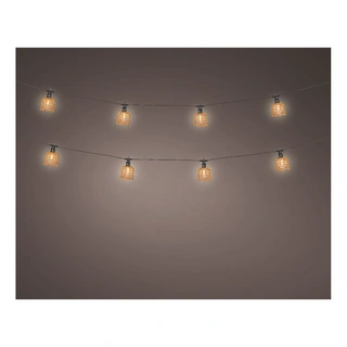 LED Partylight Rotan Bruin - 450 cm - afbeelding 2