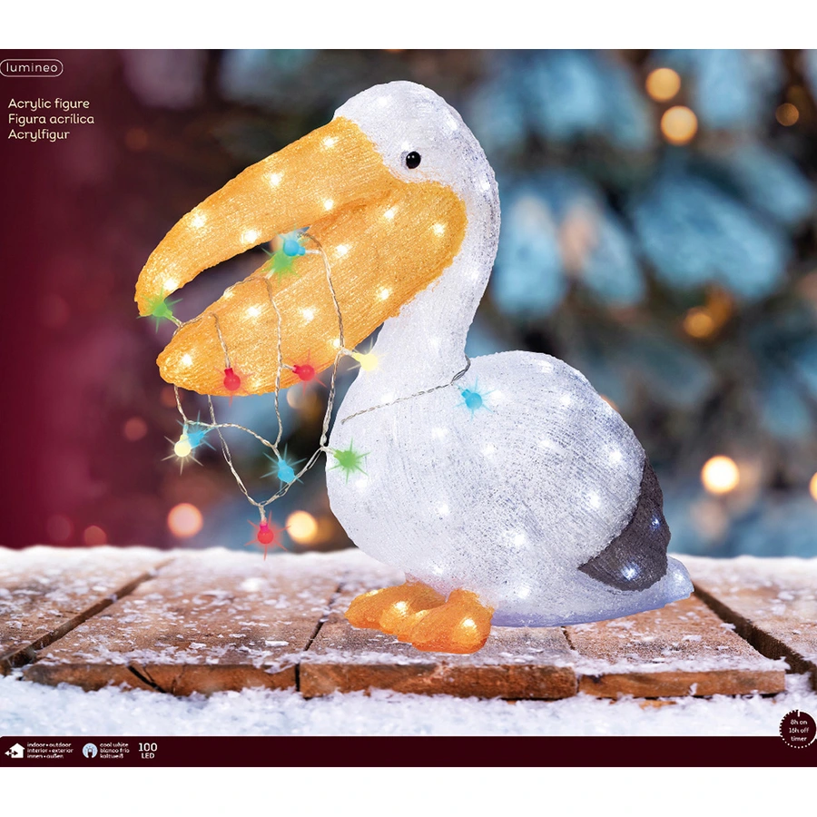 LED Pelikaan Acryl - afbeelding 3