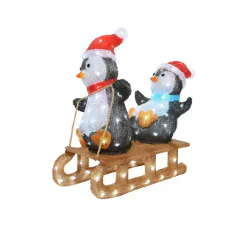 LED Pinguïns Acryl - 56,5 cm - afbeelding 1