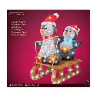 LED Pinguïns Acryl - 56,5 cm - afbeelding 3