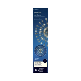 LED Poolster Zachtgoud Flasheffect - 45 cm - afbeelding 3