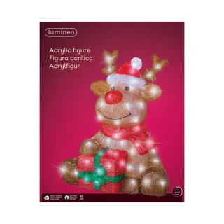 LED Rendier Acryl - 44,5 cm - afbeelding 3