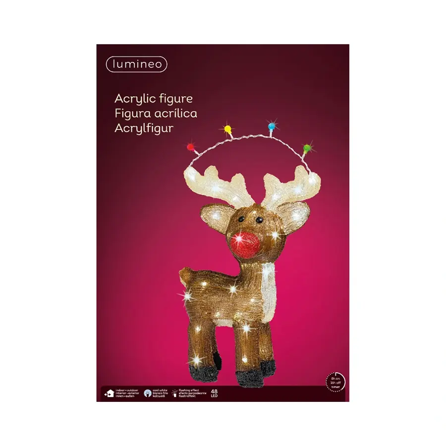 LED Hert Acryl - 47 cm - afbeelding 3