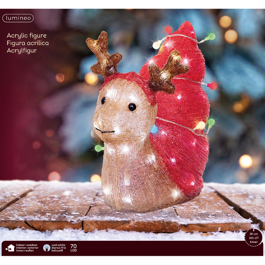 LED Slak Rood Acryl - afbeelding 3