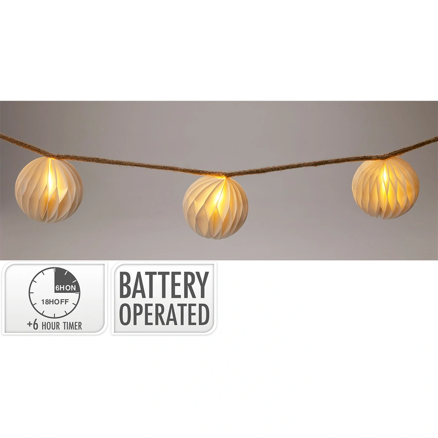 LED Slinger met Papieren Ballen