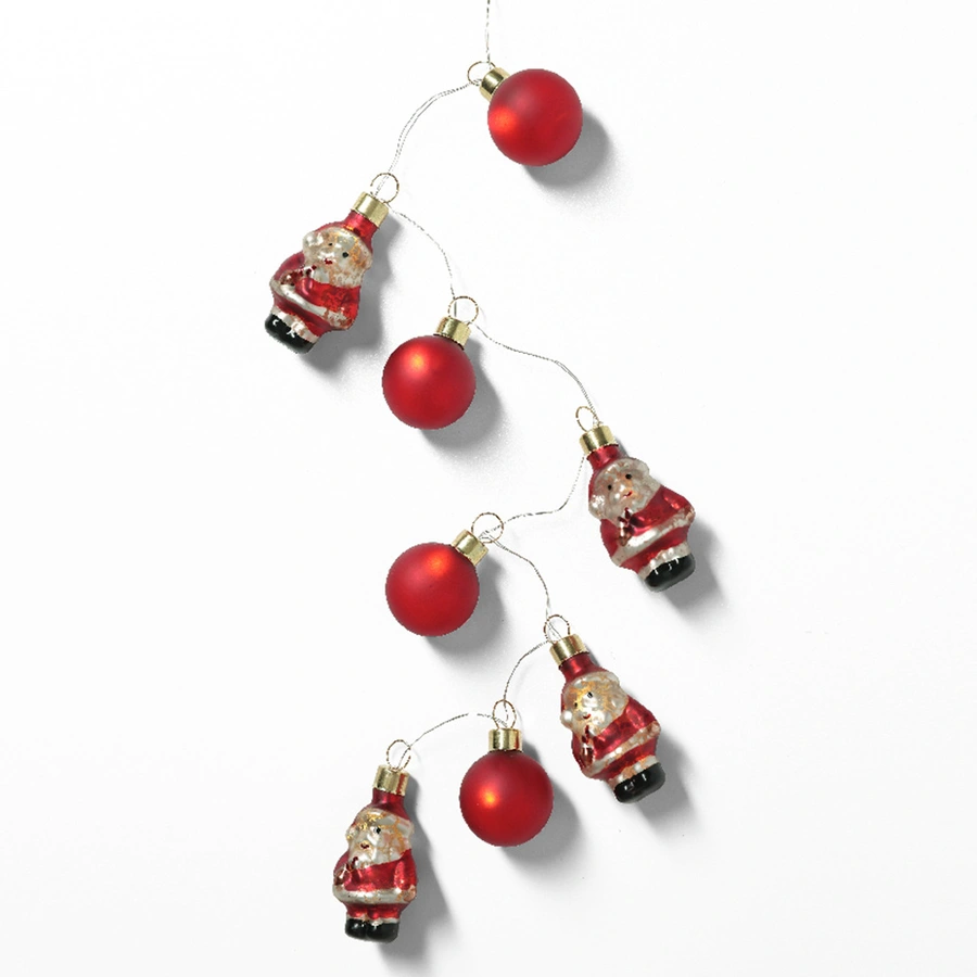 LED Draadverlichting Kerstman Rood - 55 cm - afbeelding 1