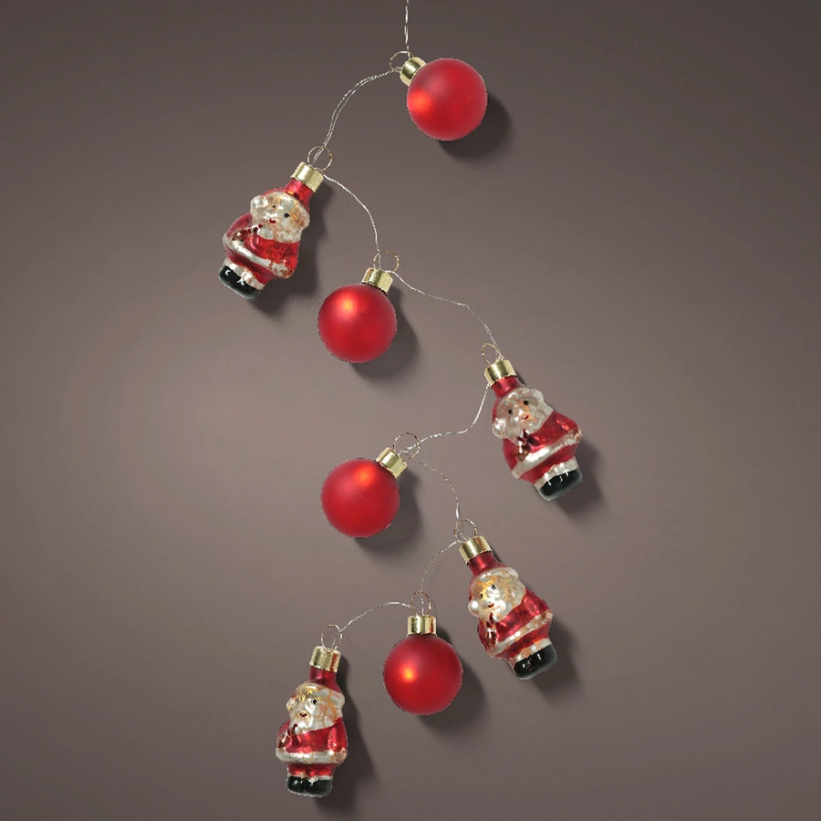 LED Draadverlichting Kerstman Rood - 55 cm - afbeelding 2