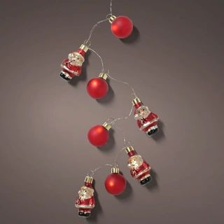 LED Draadverlichting Kerstman Rood - 55 cm - afbeelding 2