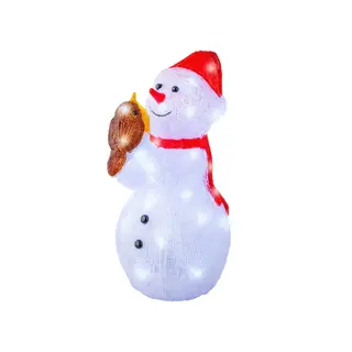 LED Sneeuwpop Acryl - 37 cm - afbeelding 1