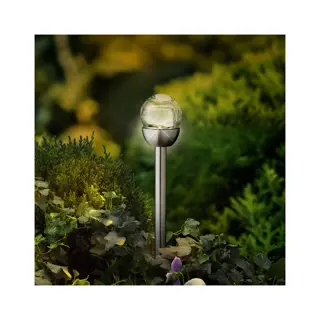 LED Solar Stake Light Bol 6x24,5 cm - 6 st. - afbeelding 3