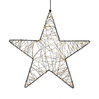 LED Ster Metaal Duo Flash - 56 cm - afbeelding 2