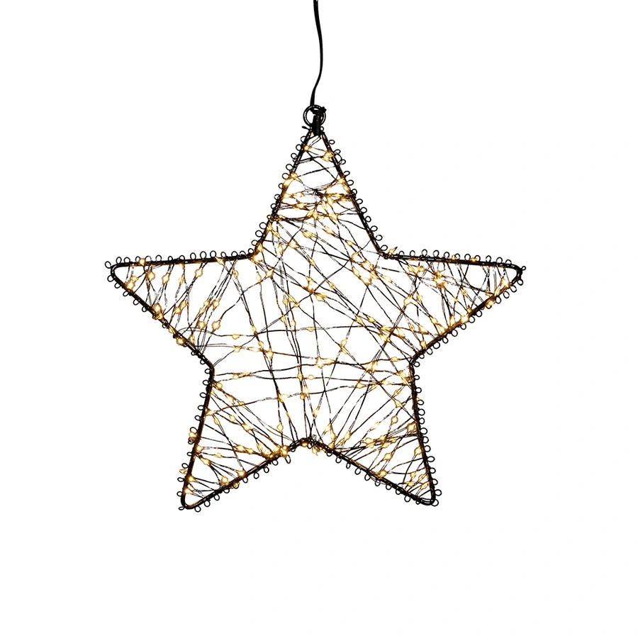 LED Ster Metaal Flash - 26 cm - afbeelding 2