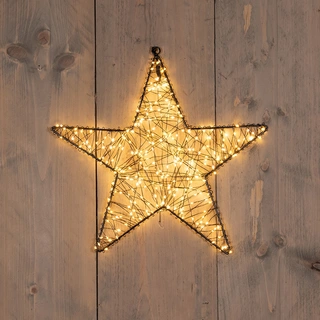 LED Ster Metaal Flash - 36 cm - afbeelding 1