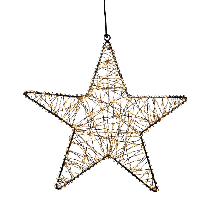 LED Ster Metaal Flash - 36 cm - afbeelding 2