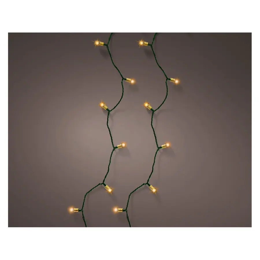 LED Vintage Kerstboomverlichting Twinkel Groen - 12 m - afbeelding 2