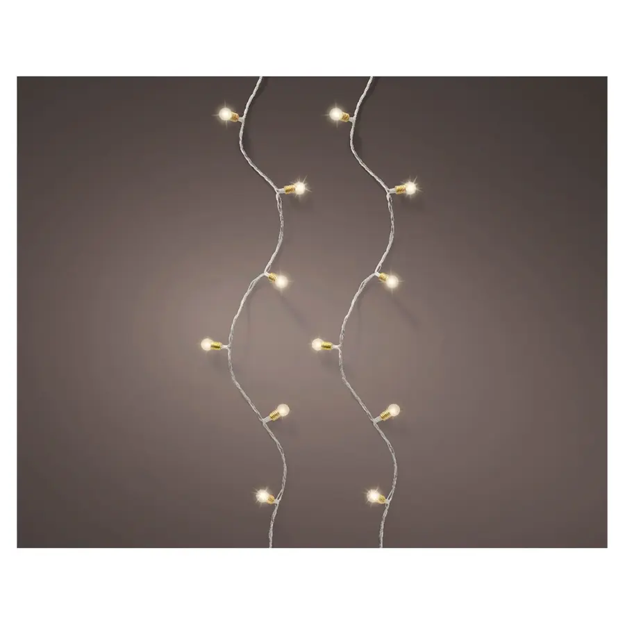 LED Vintage Kerstboomverlichting Twinkel Transparant - 24 m - afbeelding 2