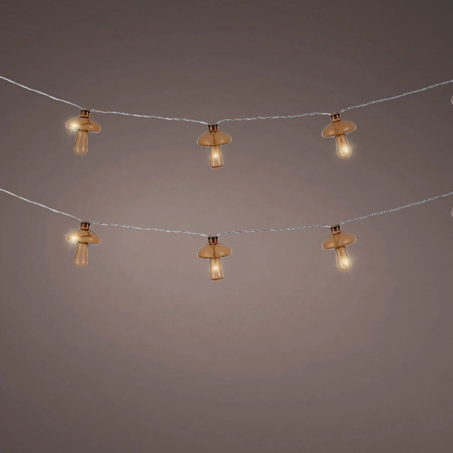 Kerstslinger LED Paddenstoel - 140 cm - afbeelding 2