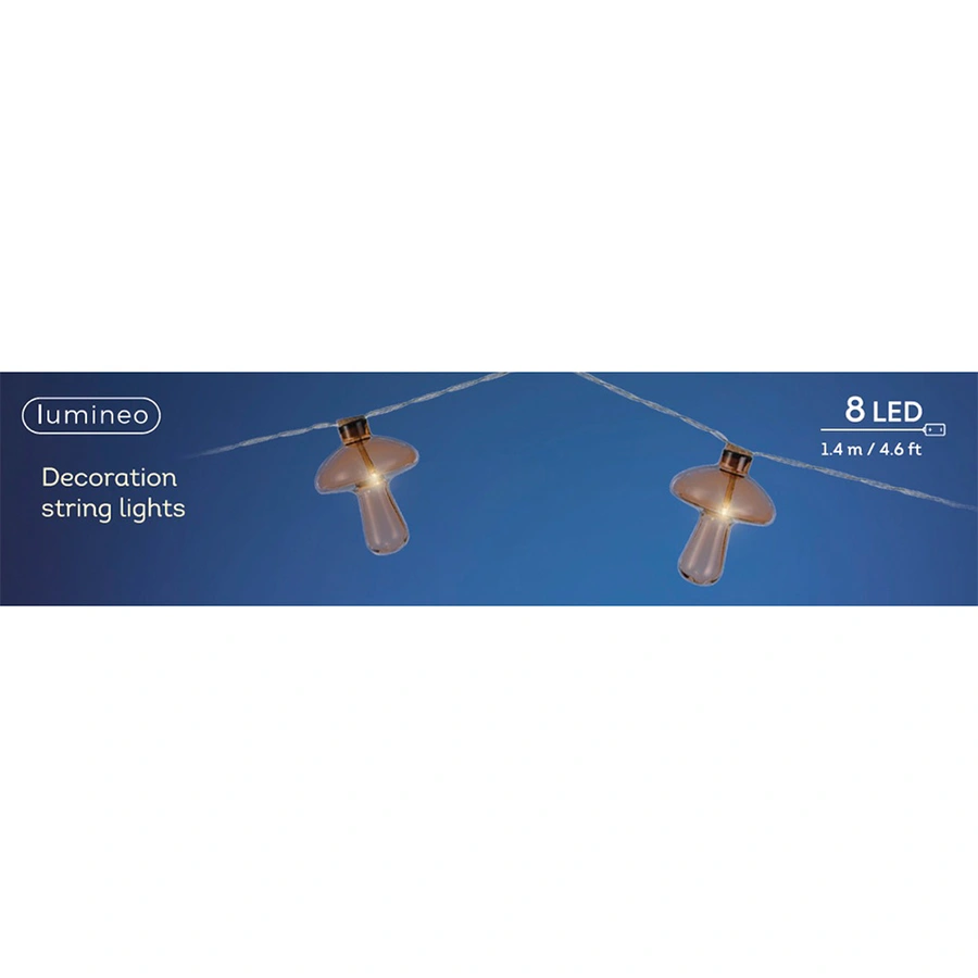 Kerstslinger LED Paddenstoel - 140 cm - afbeelding 3