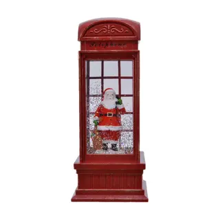 LED Telefooncel Kerstman Scenery - 11x11x25 cm - afbeelding 1