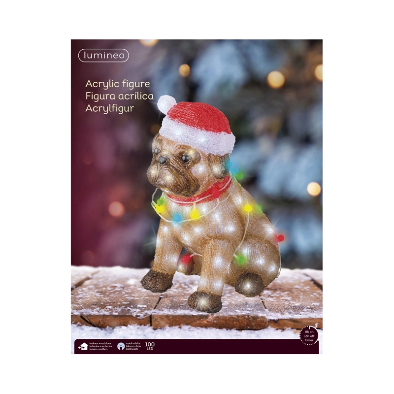LED Verlicht Figuur Hond - 42 cm - afbeelding 3