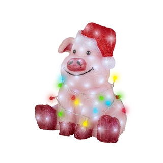 LED Verlicht Figuur Varken - 41 cm - afbeelding 2