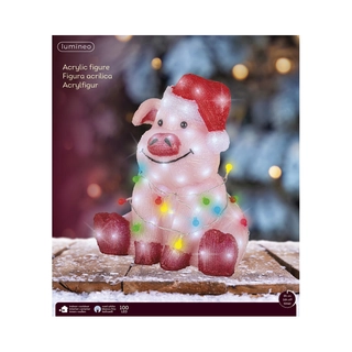LED Verlicht Figuur Varken - 41 cm - afbeelding 3