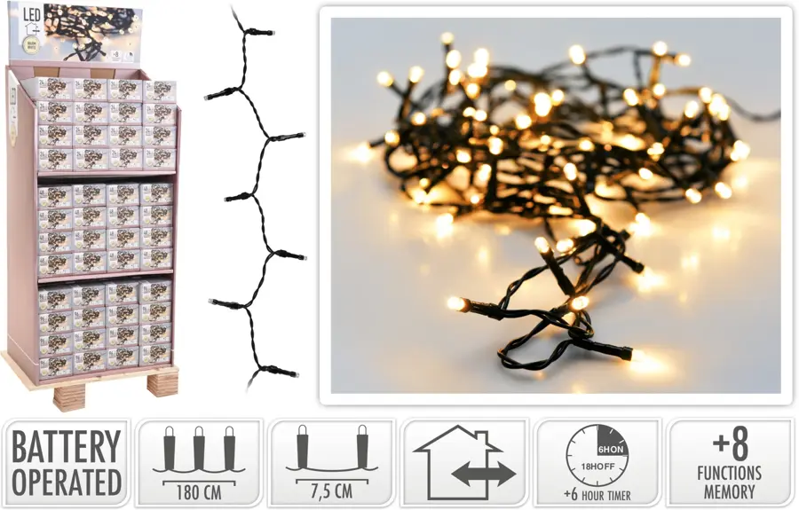 LED Kerstverlichting - 180 cm