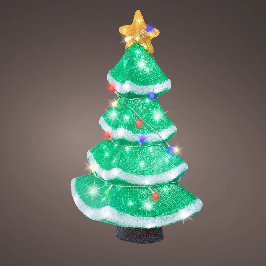LED Versierde Kerstboom Acryl - afbeelding 2