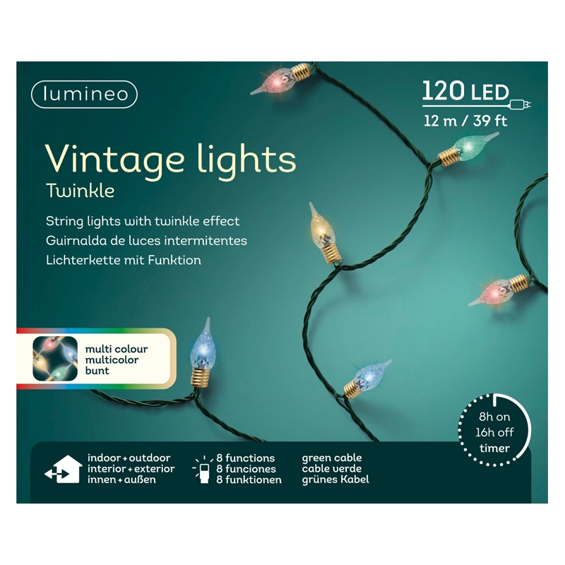 LED Vintage Boomverlichting Multi - 1190 cm - afbeelding 3