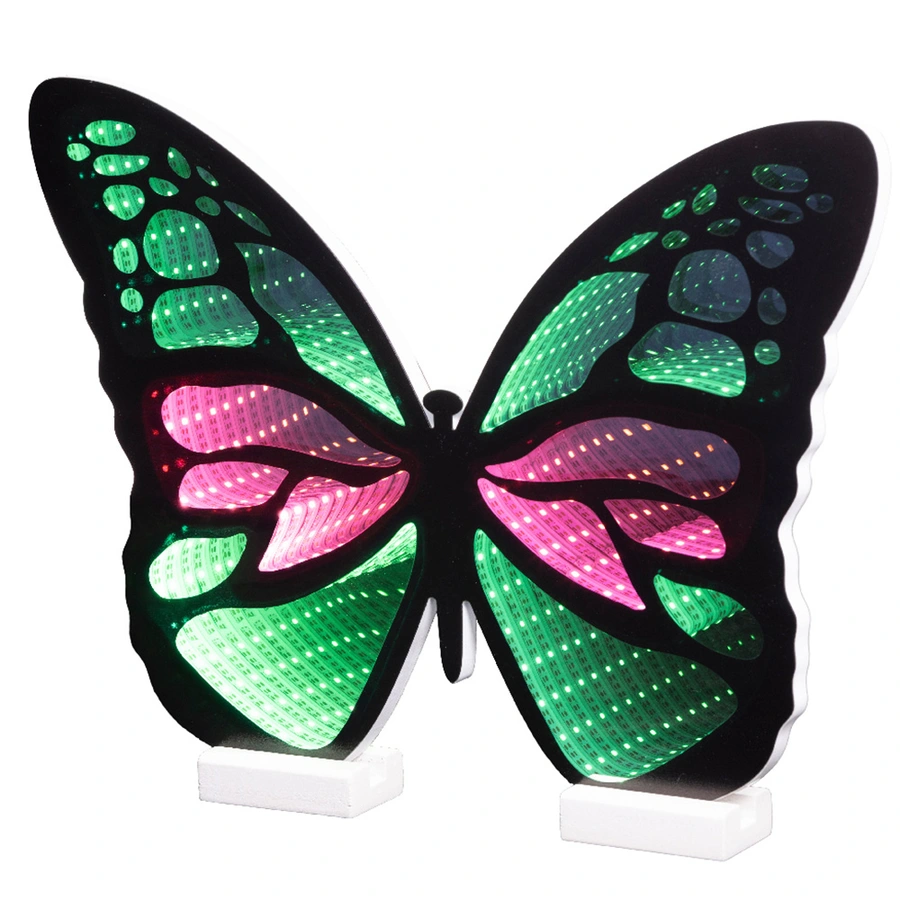 LED Infinity Lights Vlinder - 37,5x27,5 cm - afbeelding 1