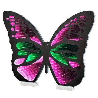 LED Infinity Lights Vlinder - 57,5x42 cm - afbeelding 1