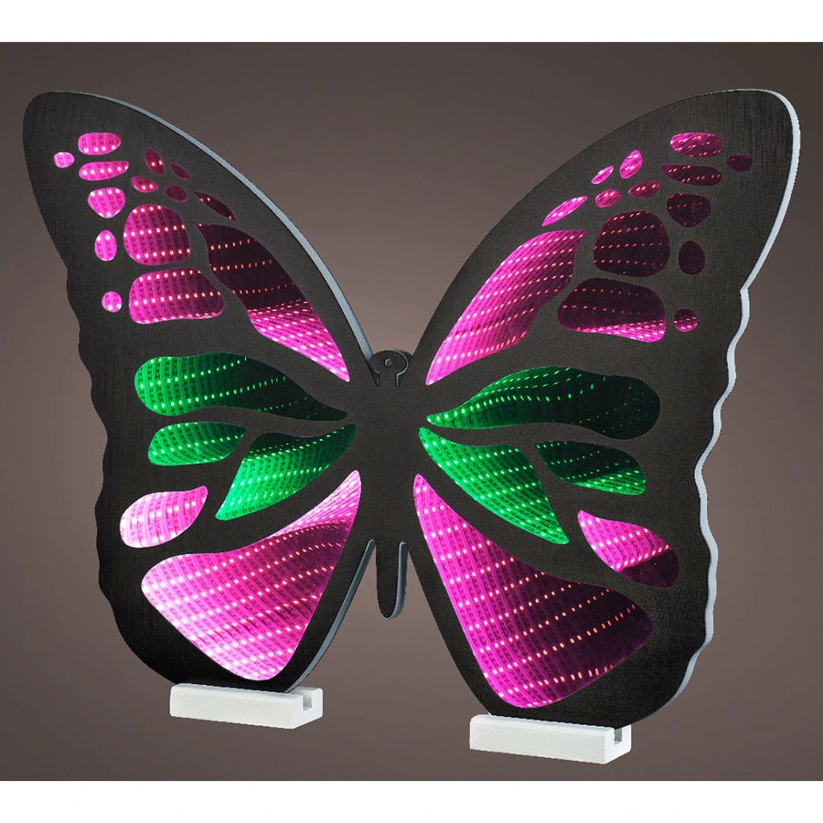 LED Infinity Lights Vlinder - 57,5x42 cm - afbeelding 2