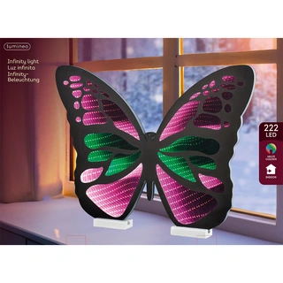 LED Infinity Lights Vlinder - 57,5x42 cm - afbeelding 3
