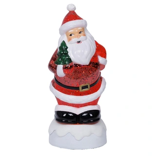 LED Waterspinner Kerstman - 25 cm - afbeelding 1