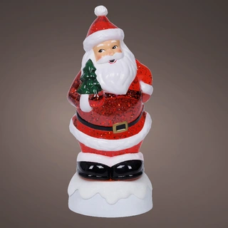 LED Waterspinner Kerstman - 25 cm - afbeelding 2