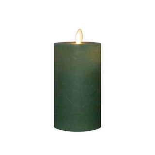 LED Kaars Rustiek Wax Jade Groen Ø7,5x12,5 cm