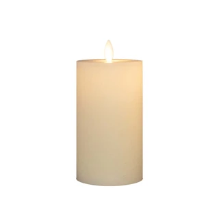 LED Kaars Rustiek Wax Wit Ø7,5x12,5 cm
