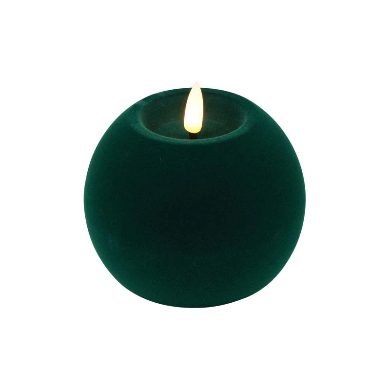 LED Bolkaars Velvet Lyon M Groen - Ø10x7,8 cm