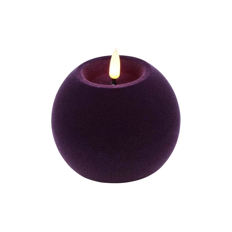 LED Bolkaars Velvet Lyon M Paars - Ø10x7,8 cm