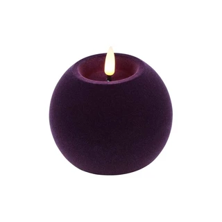 LED Bolkaars Velvet Lyon M Paars - Ø10x7,8 cm