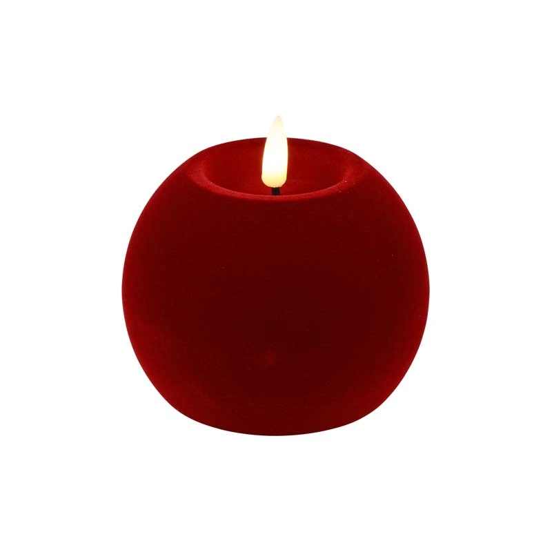 LED Bolkaars Velvet Lyon M Rood - Ø10x7,8 cm