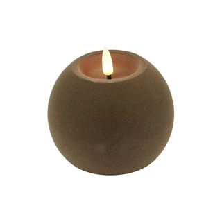 LED Bolkaars Velvet Lyon M Taupe - Ø10x7,8 cm