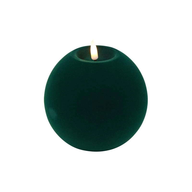 LED Bolkaars Velvet Lyon L Groen - Ø12x11 cm