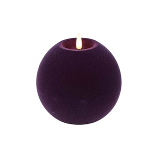 LED Bolkaars Velvet Lyon L Paars - Ø12x11 cm
