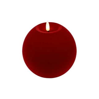 LED Bolkaars Velvet Lyon L Rood - Ø12x11 cm