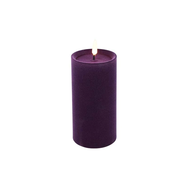 LED Stompkaars Velvet Lyon XL Paars - Ø7,5x15 cm